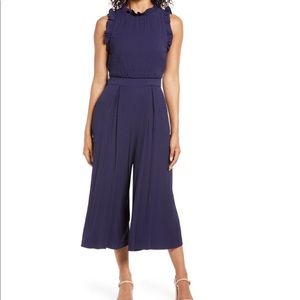 Vince Camuto Ruffle Wide Leg Jumpsuit